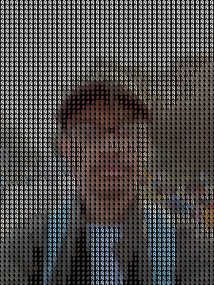 My photo converted to ASCII art